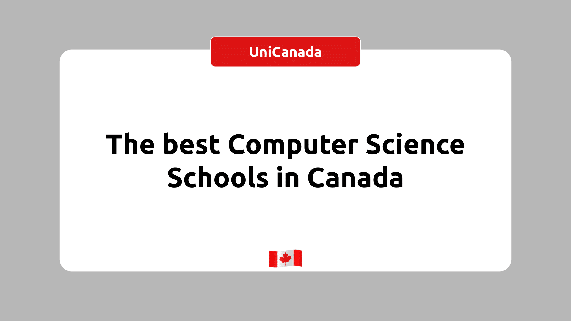 Best Computer Science Schools In Canada 